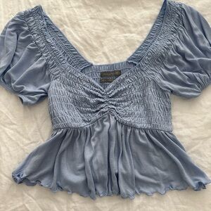 Urban outfitters blue smocked Women's Top